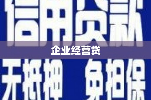 精河企业经营贷