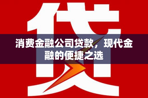 精河消费金融公司贷款，现代金融的便捷之选