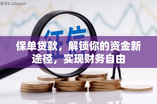 精河保单贷款，解锁你的资金新途径，实现财务自由
